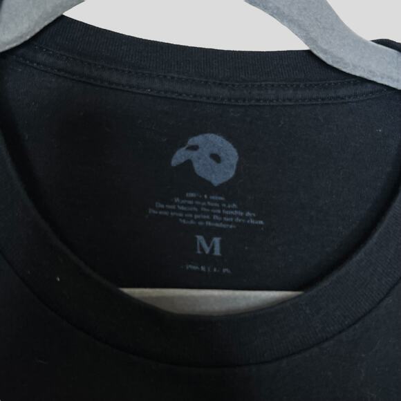 Phantom of the Opera Graphic T-Shirt Womens Size M Black 100% Cotton - Picture 4 of 5